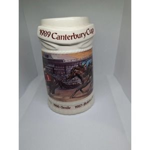1989 Canterbury Downs Cup Stein Mug Limited Edition, Commemorative Mug